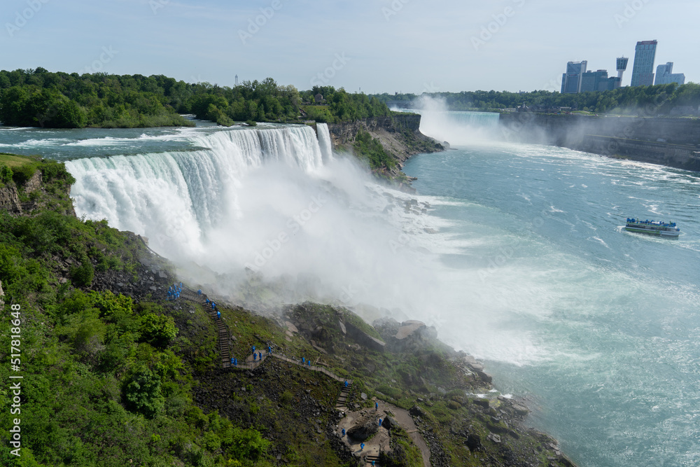 Niagara falls between United States of America and Canada. Niagara falls between United States of America and Canada.