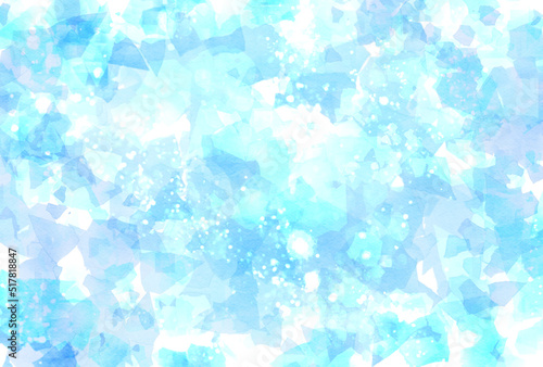 背景素材_水彩テクスチャ_水色