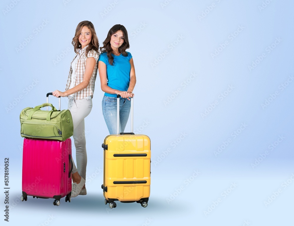 Happy young couple travel, summer vacation Happy young couple travel, summer vacation