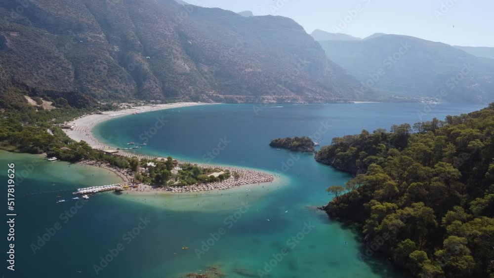 Awesome aerial view of Blue Lagoon in Oludeniz, Turkey Awesome aerial view of Blue Lagoon in Oludeniz, Turkey