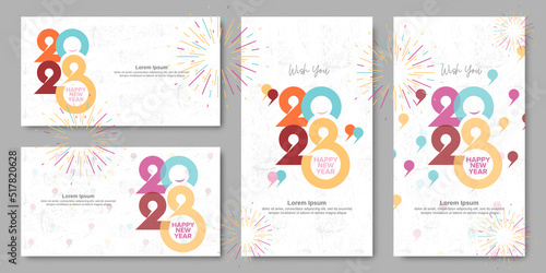 2023 new year greeting card design