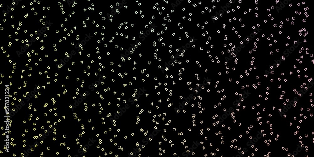 Dark Green, Red vector pattern with abstract stars. Dark Green, Red vector pattern with abstract stars.