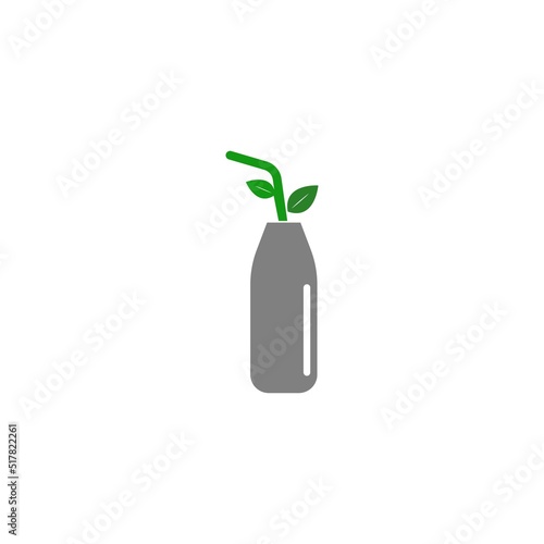 Wallpaper Mural Flower pot icon logo design Torontodigital.ca