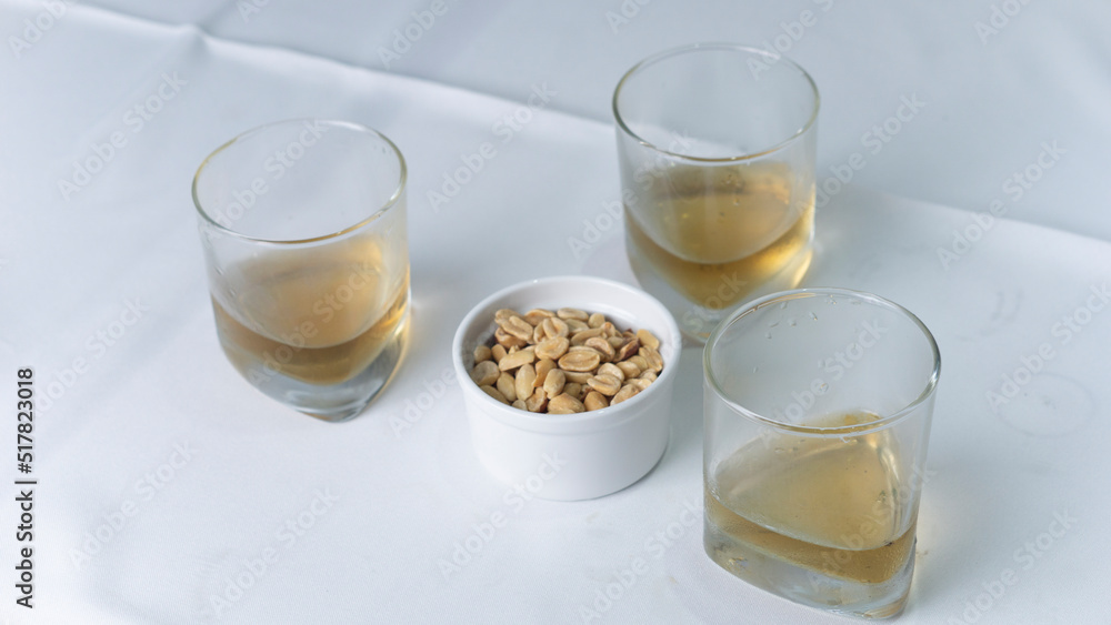 drink with nuts and side dishes drink with nuts and side dishes