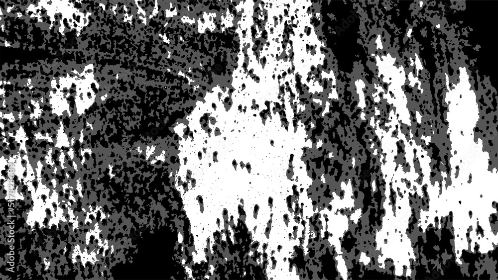 Vector grunge texture. Black and white composition. Old cracked, peeling wall of an old house Vector illustration. EPS10 Vector grunge texture. Black and white composition. Old cracked, peeling wall of an old house Vector illustration. EPS10