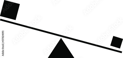 Physics equilibrium sign simple icon on white background.eps