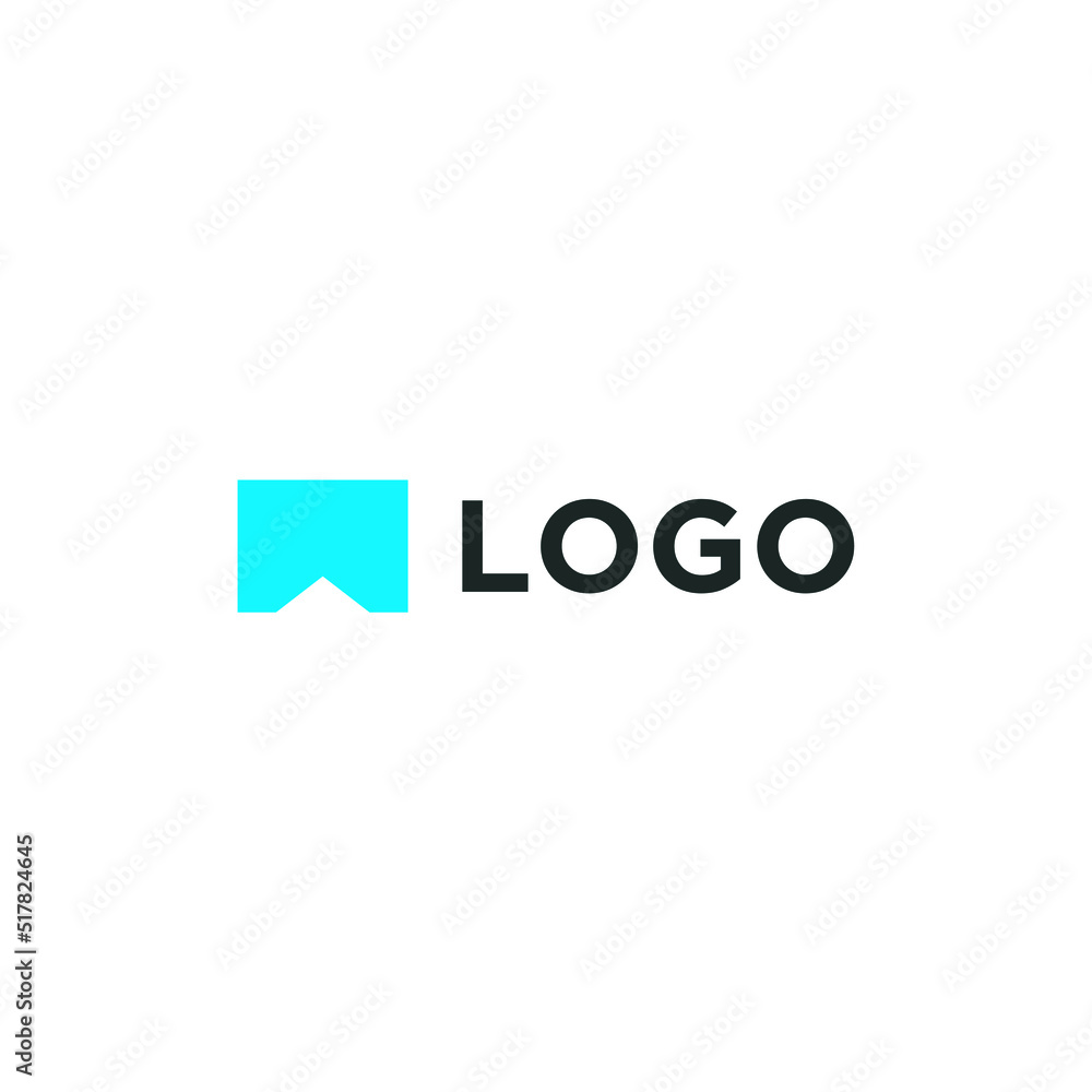 Simple rooftop logo design vector