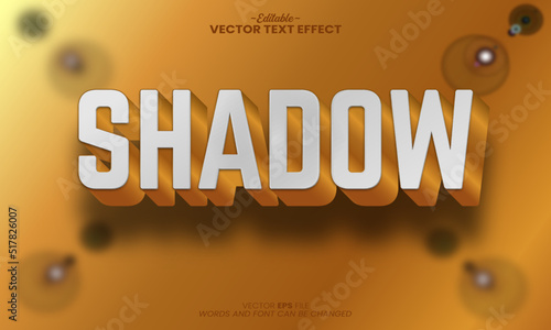 colorful shadow 3d text effect