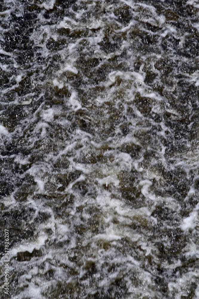Close up abstract of flowing water