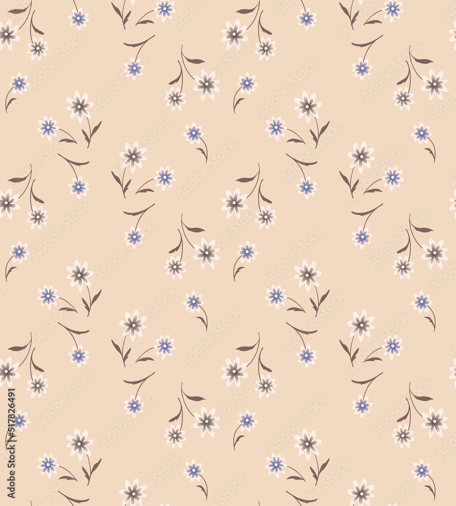 Japanese Bouquet Fall Vector Seamless Pattern Japanese Bouquet Fall Vector Seamless Pattern