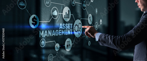 Asset Management. Financial real estate management concept