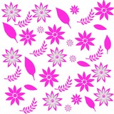 seamless background with snowflakes flower design illustration pattern wallpaper