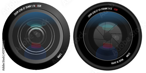 Camera Lens Vector Models / Ai Illustrator