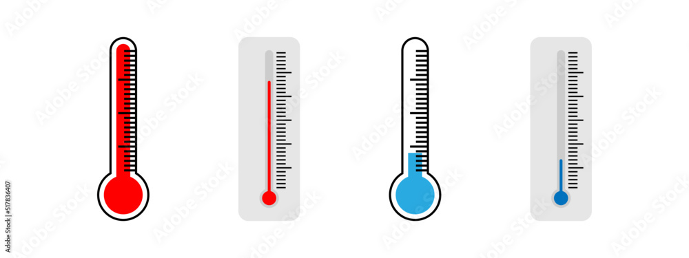 Thermometer icon set design template vector illustration Thermometer icon set design template vector illustration