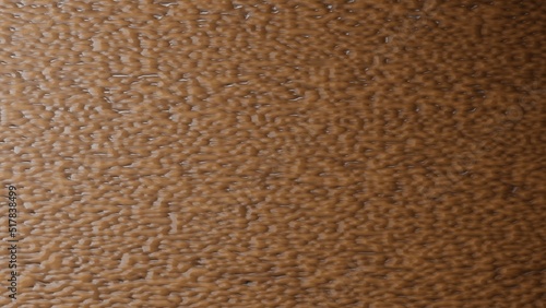 3D rendering. Brown texture with irregularities. Brown background from a soft upholstery textile material, close-up.