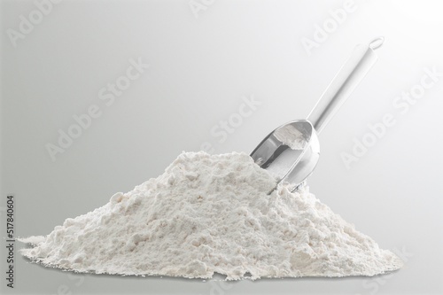 A tapioca starch (potato flour or powder) in spoon