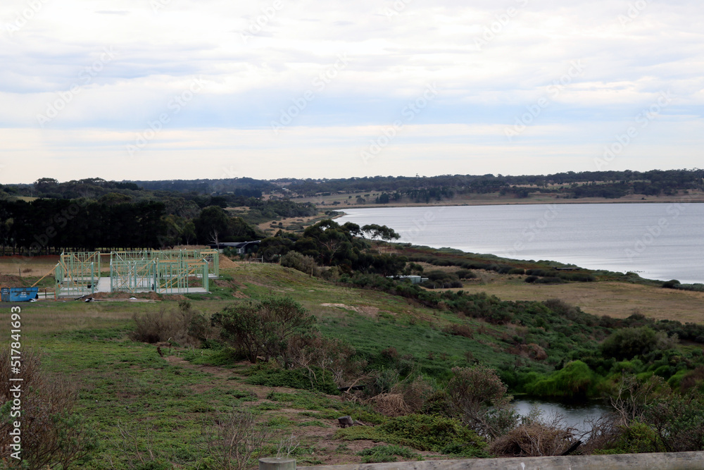 Landscape with Lake Connewarre in background, Geelong city, Australia : (pix SShukla)