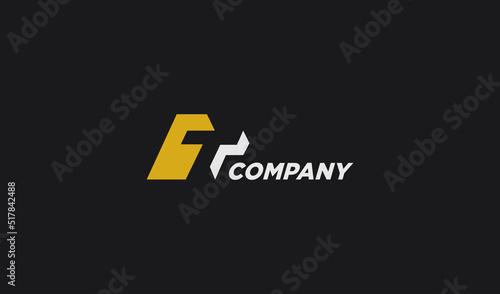 Geometric Initial Letter T Logo. Usable for Business and Branding Company Logos. Flat Vector Logo Design Template Element.