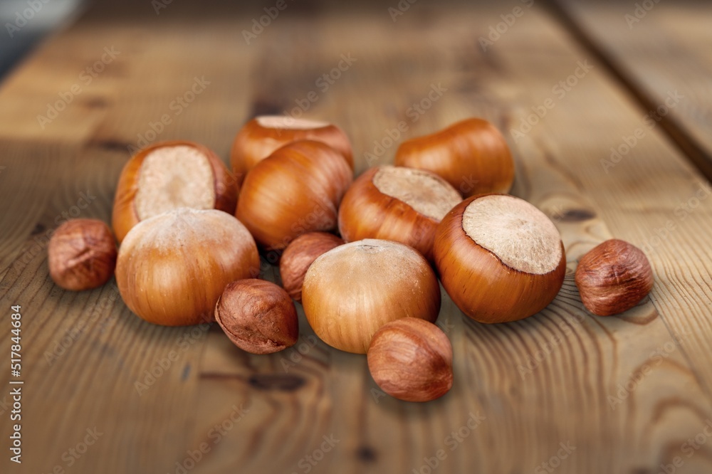 Tasty healthy Hazel set. Hazelnut in broken shell, white nut, whole nut. Collection. Tasty healthy Hazel set. Hazelnut in broken shell, white nut, whole nut. Collection.