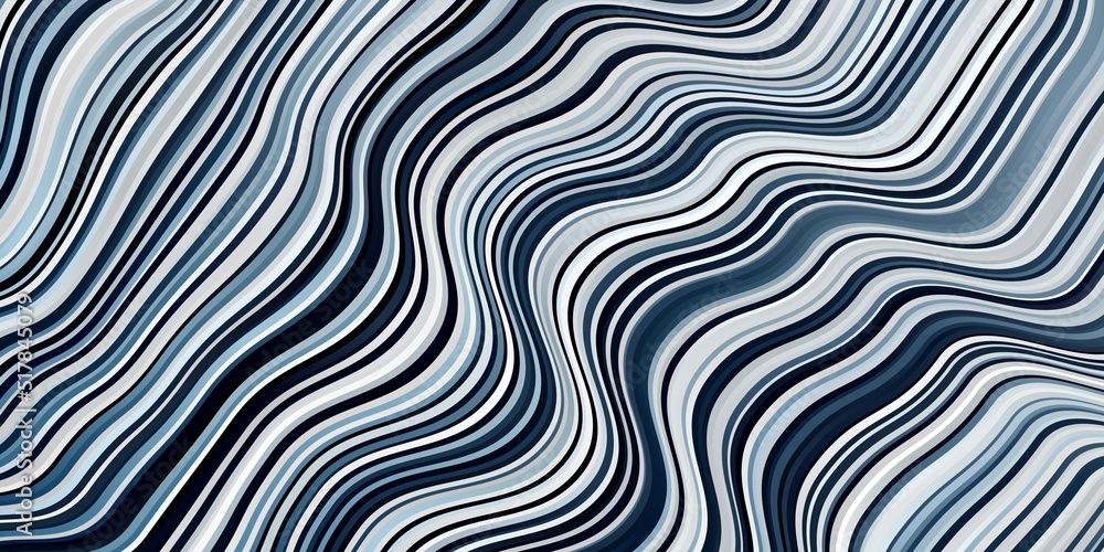 Light BLUE vector template with curved lines. Light BLUE vector template with curved lines.