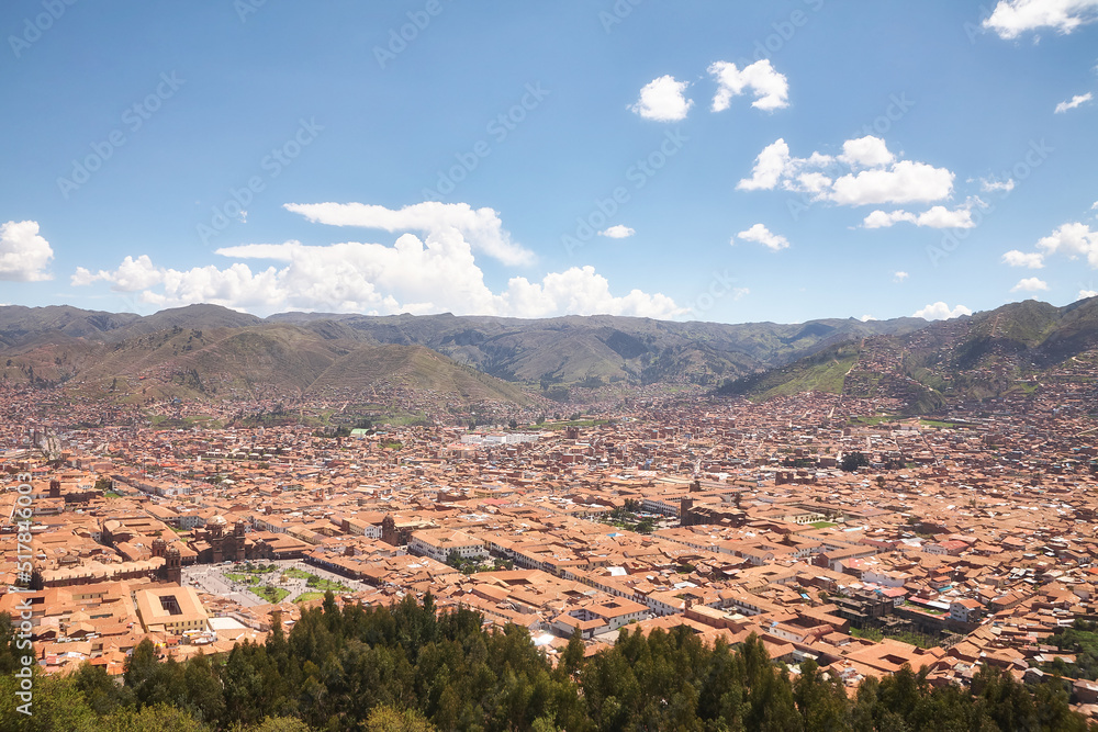 Südamerika, Panorama, Cusco. Südamerika, Panorama, Cusco.