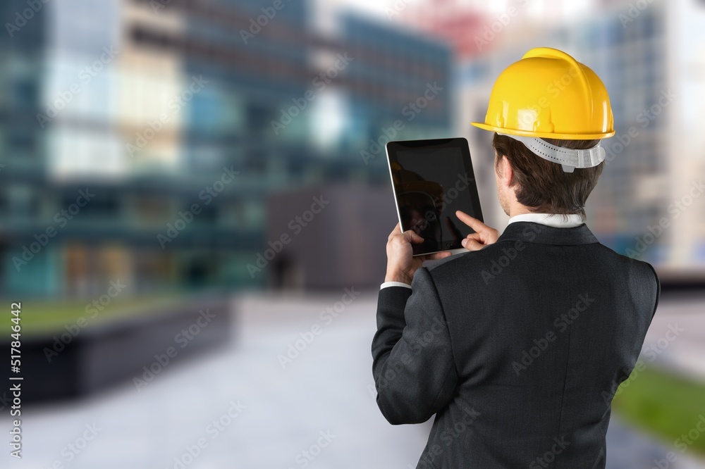 Portrait woman worker or engineer, outdoor work. Portrait woman worker or engineer, outdoor work.