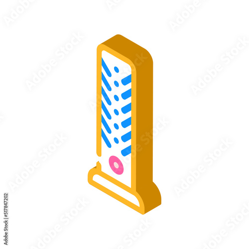 column fan isometric icon vector. column fan sign. isolated symbol illustration