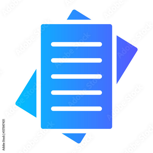 journalism gradient icon