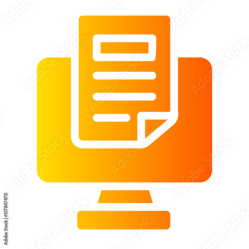 online journal gradient icon