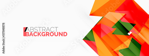 Abstract line and triangle background. Creative geometric abstract backdrop. Business template for wallpaper, banner, background or landing