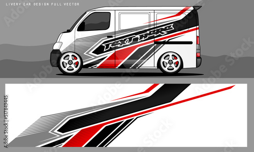 car livery graphic vector. abstract grunge background design for vehicle vinyl wrap and car branding