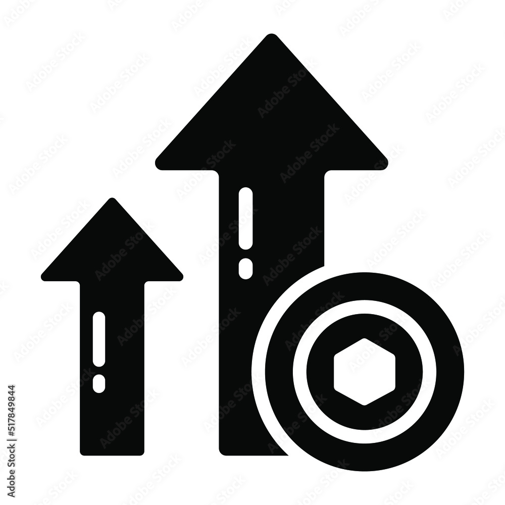 Profit icon, Non-fungible token, Digital technology. Profit icon, Non-fungible token, Digital technology.