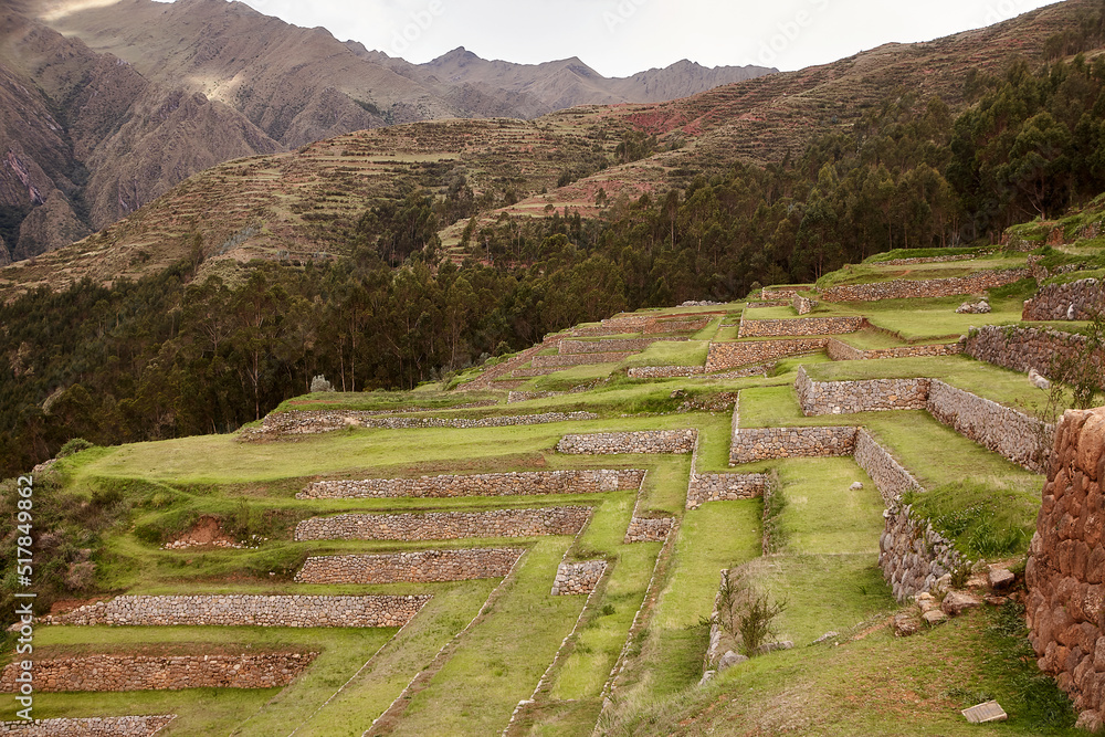Peru, Südamerika, Terrassen, Heiliges Tal, Urubamba