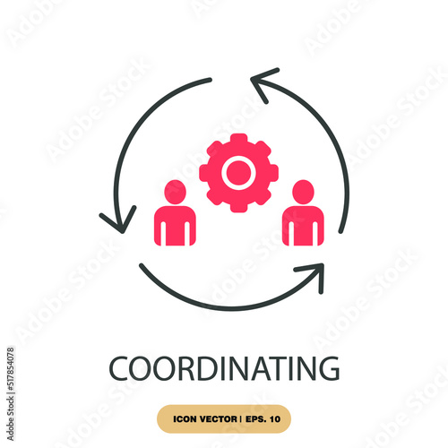 coordinating icons  symbol vector elements for infographic web
