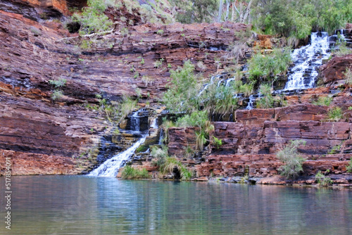 Fototapeta Naklejka Na Ścianę i Meble -  Circular Pool at Dales Gorge in Karijini National Park Pilbara region in Western Australia