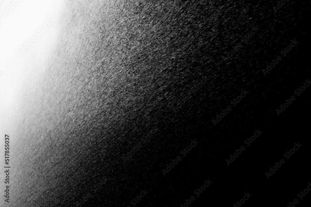 Abstract cloud with falling drops isolated on black background. White clouds, fog or smog moving on a black background. Drops of rain for overlay. Layout for your photo. Abstract cloud with falling drops isolated on black background. White clouds, fog or smog moving on a black background. Drops of rain for overlay. Layout for your photo.