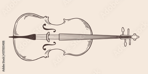 Vintage hand drawn contra b...