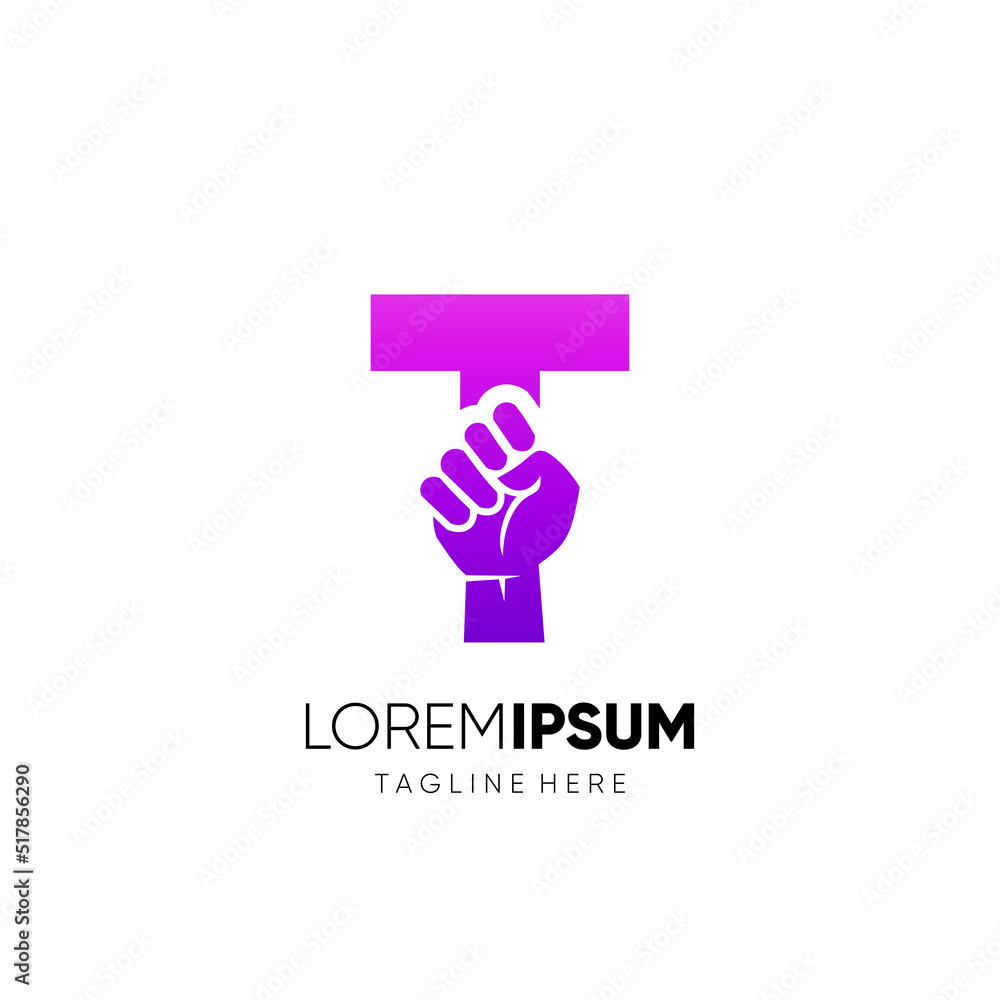Letter T Punch Logo Design Vector Icon Graphic Emblem Illustration Letter T Punch Logo Design Vector Icon Graphic Emblem Illustration