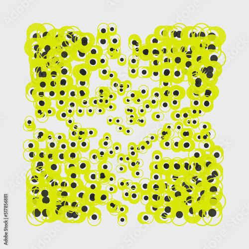 Neon Colored Abstract Pattern Graphics Made With Vector Geometric Shapes And Elements
