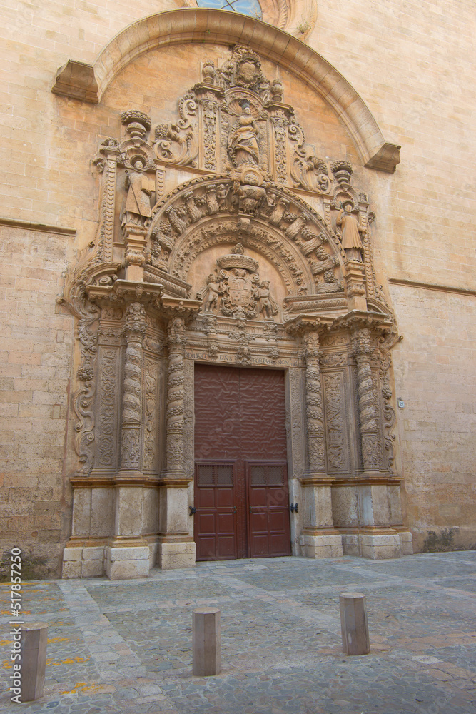 Iglesia de Monti-Sion (s.XVI-XVII), Es Call (Juderia).Centro historico.Palma.Mallorca.Baleares.España.