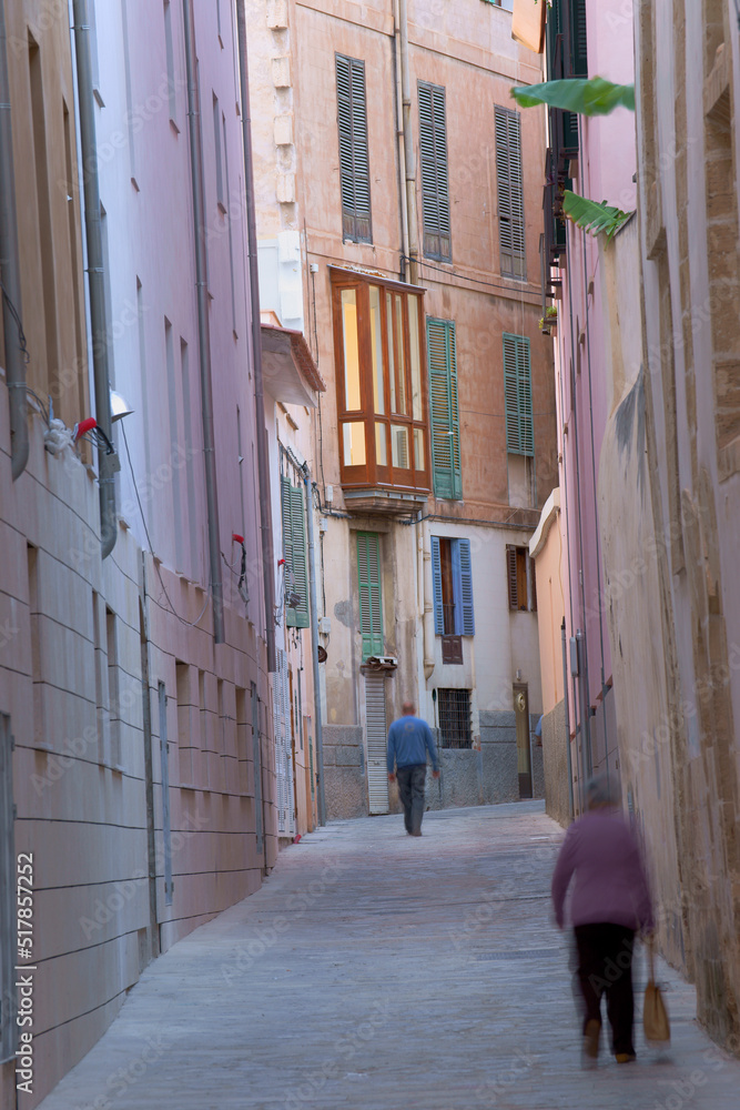 Calle Botons, Es Call (Juderia)(Calle natal de Abraham y de Jafudá Cresques).Centro historico.Palma.Mallorca.Baleares.España.
