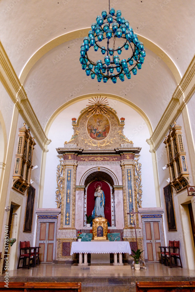 retablo de la Mare de Deu de Loreto, iglesia de la Immaculada Concepció, Galilea, Puigpunyent, Mallorca, balearic islands, Spain