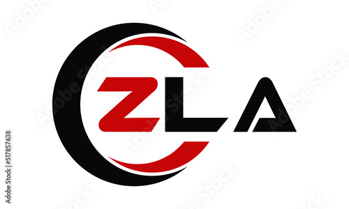 ZLA swoosh three letter logo design vector template | monogram logo | abstract logo | wordmark logo | letter mark logo | business logo | brand logo | flat logo | minimalist logo | text | word | symbol