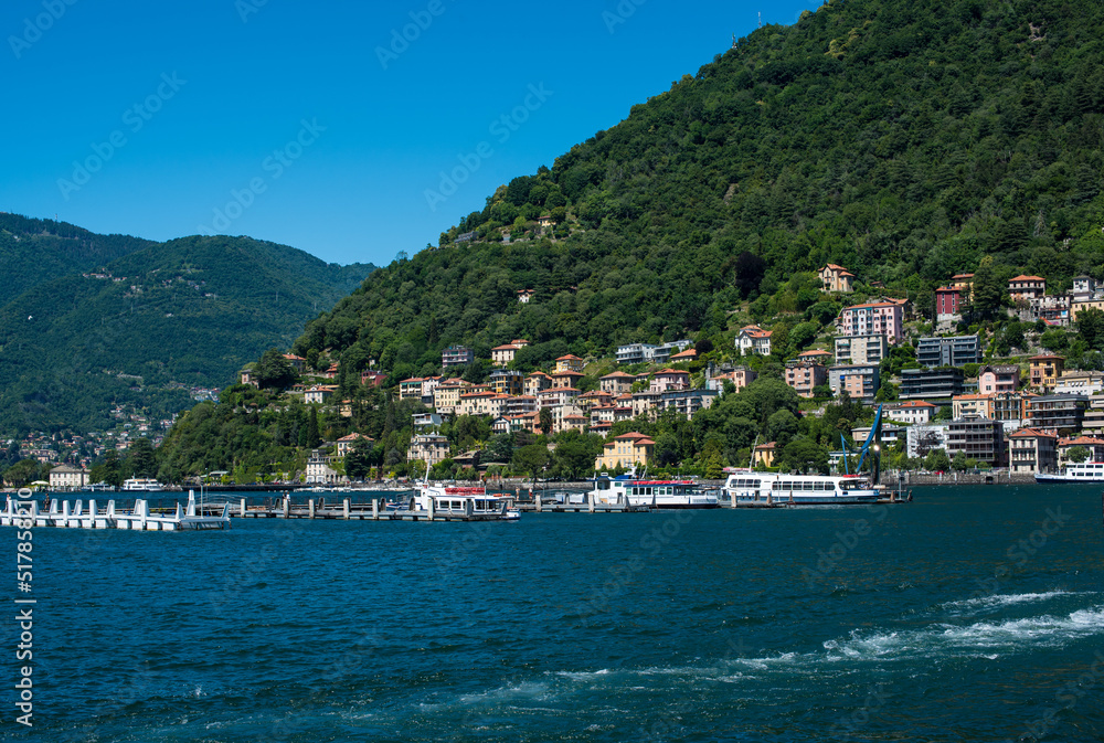 beautiful view of Lake Como, Italy