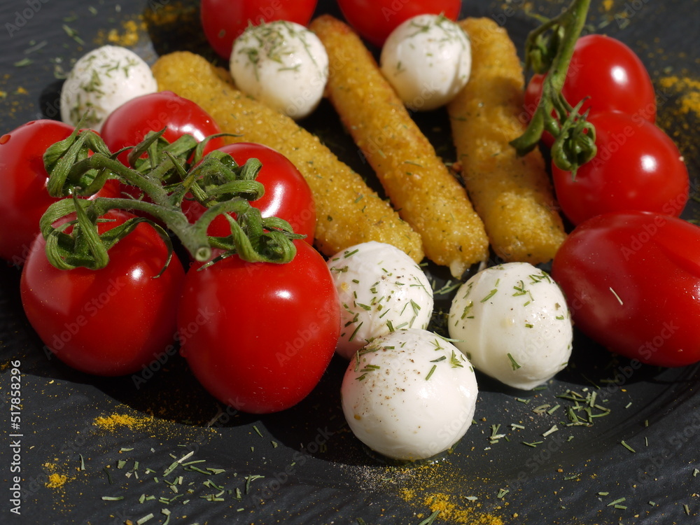 Tomate-Mozzarella-Sticks