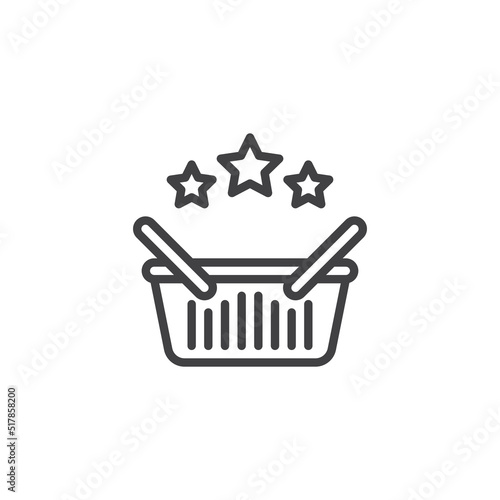 Store rating line icon
