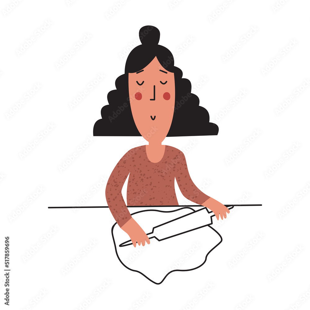 Cartoon children doing household chores Stock Vector Adobe Stock