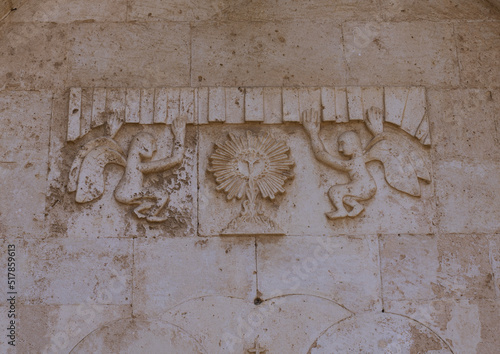 Saint Georges church stone decoration, North Lebanon Governorate, Assia, Lebanon photo