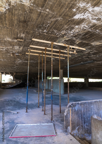 Scaffolding in Rashid Karami International Fair by Oscar Niemeyer, North Governorate, Tripoli, Lebanon photo