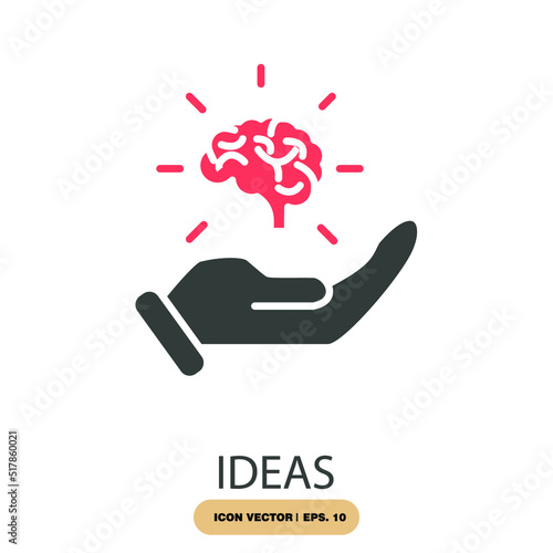 ideas icons  symbol vector elements for infographic web